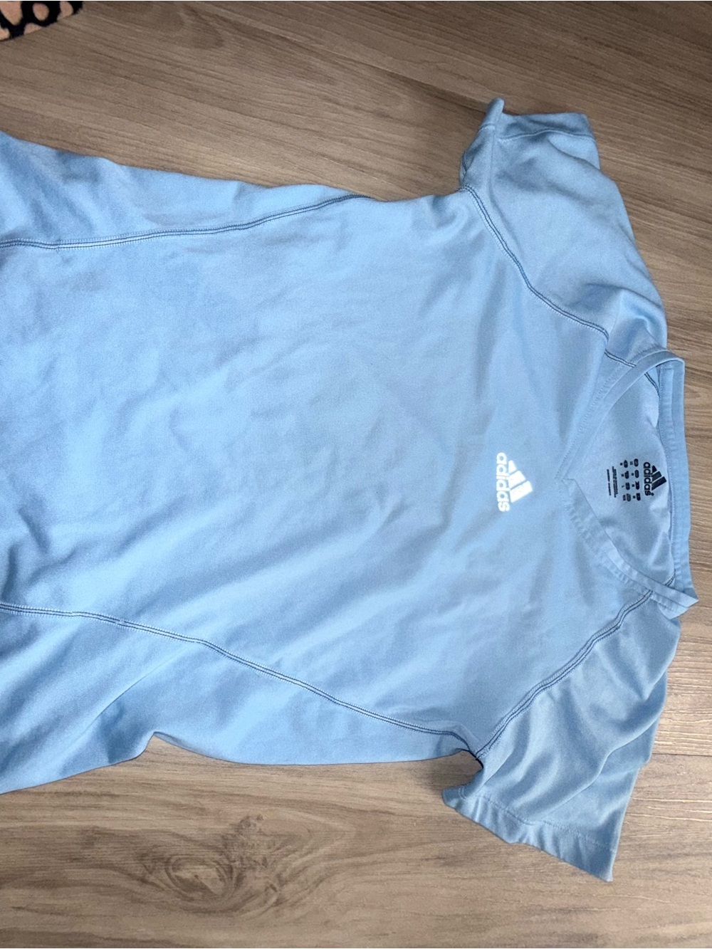 adidas Light Blue Short Sleeve Performance Tee